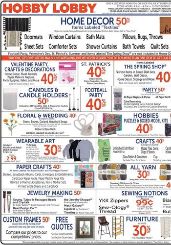 Hobby Lobby Weekly Ad September 20 to September 26, 2026